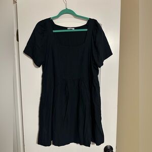 White Birch Black Short Sleeve Dress